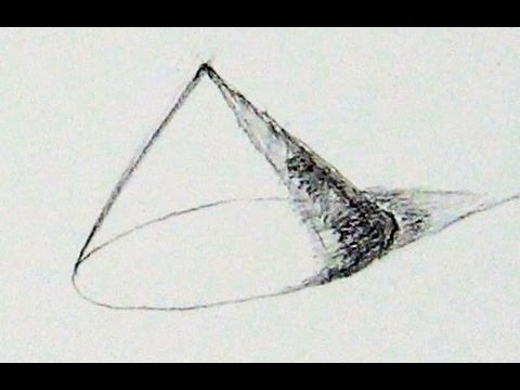 480x360 how to draw a cone sketch of a cone - 3d Cone Drawing