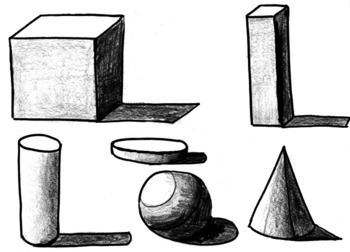 350x252 Drawing - 3d Cone Drawing