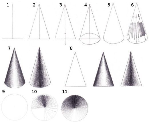 3d Cone Drawing At Explore Collection Of 3d Cone