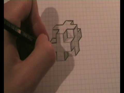 480x360 How To Draw A Cross - 3d Cross Drawing