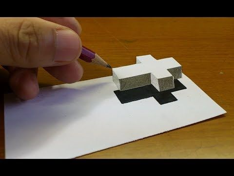 3d Cross Drawing at PaintingValley.com | Explore collection of 3d Cross ...