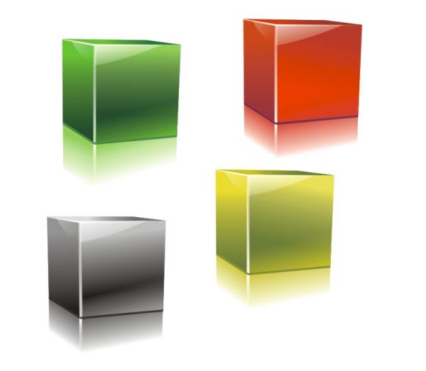 600x523 create glossy cubes - 3d Cube Drawing