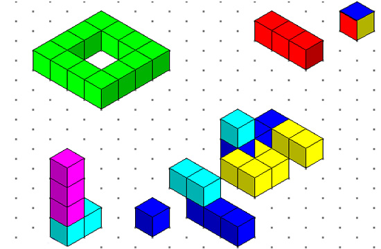 550x360 isometric drawing and cubes passy's world of mathematics - 3d Cube Drawing