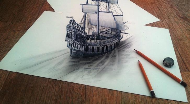 727x400 Ramon Bruin's Three Dimensional Drawings Empty Lighthouse Magazine - 3d Dimensional Drawing