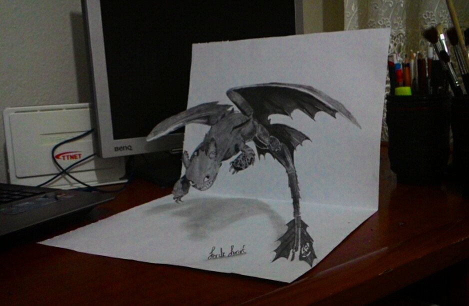 938x612 Ferdi - 3d Dragon Drawing