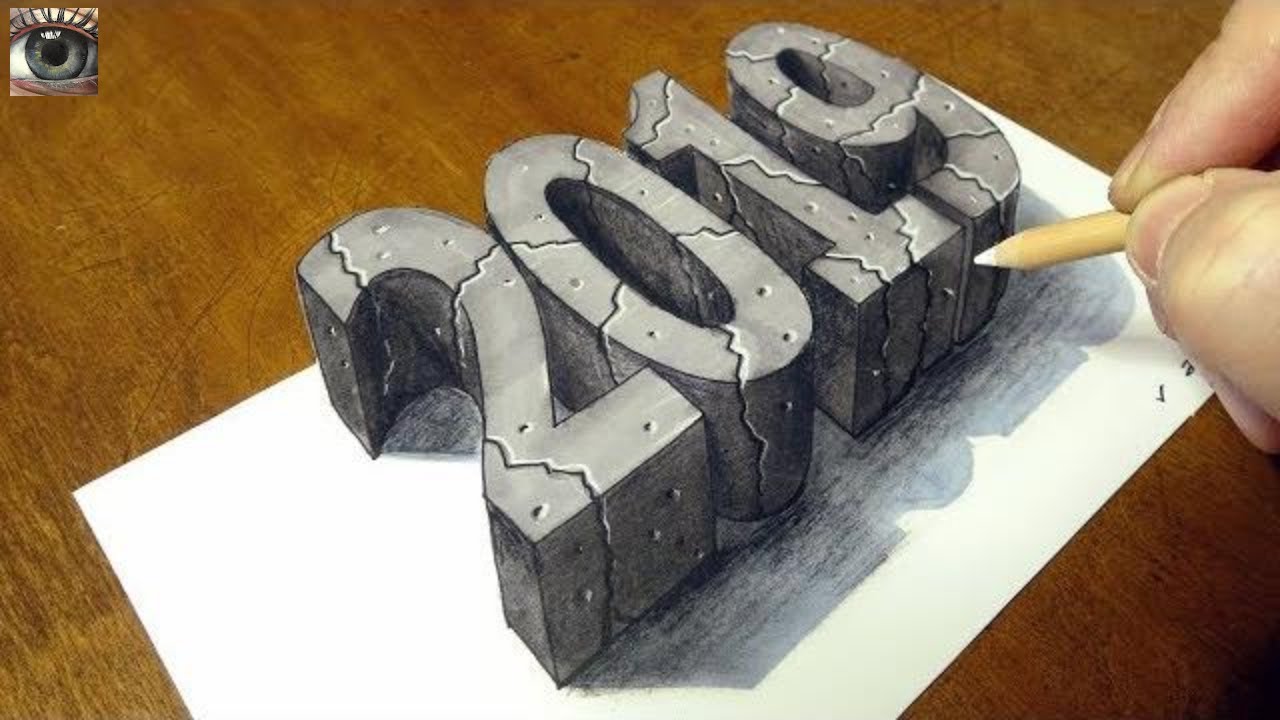 1280x720 Happy New Year - 3d Drawing