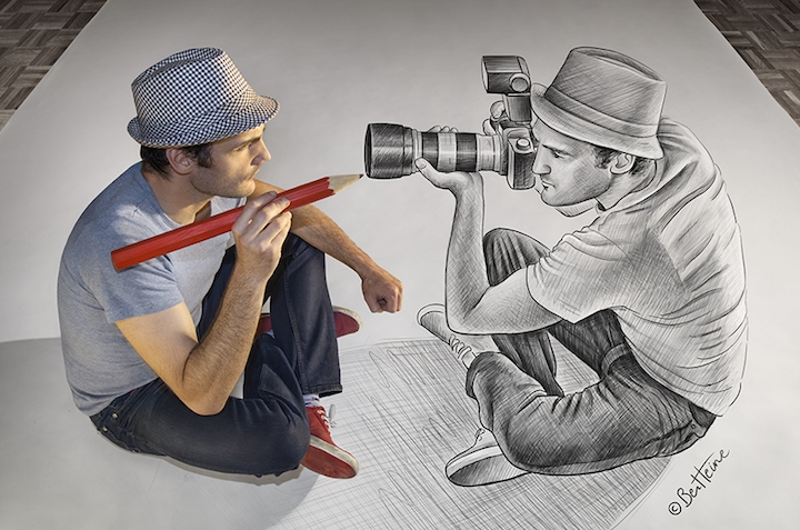 720x477 Pencil Drawings Put Ben Heine In The Picture Creative Boom - 3d Drawing Drawing