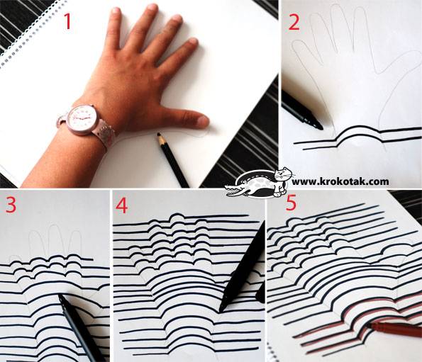 595x511 Creative Ideas - 3d Drawing Easy