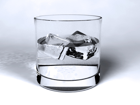 480x360 Glass Drawing - 3d Drawing Glass Of Water