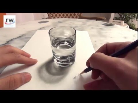 3d Drawing Glass Of Water at PaintingValley.com | Explore collection of ...