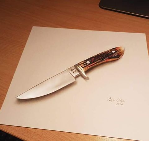 480x454 amazing drawings that look like objects from a certain angle - 3d Drawing Images