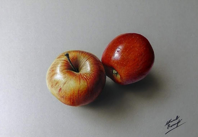 800x554 Two Apples Drawing - 3d Drawing Images