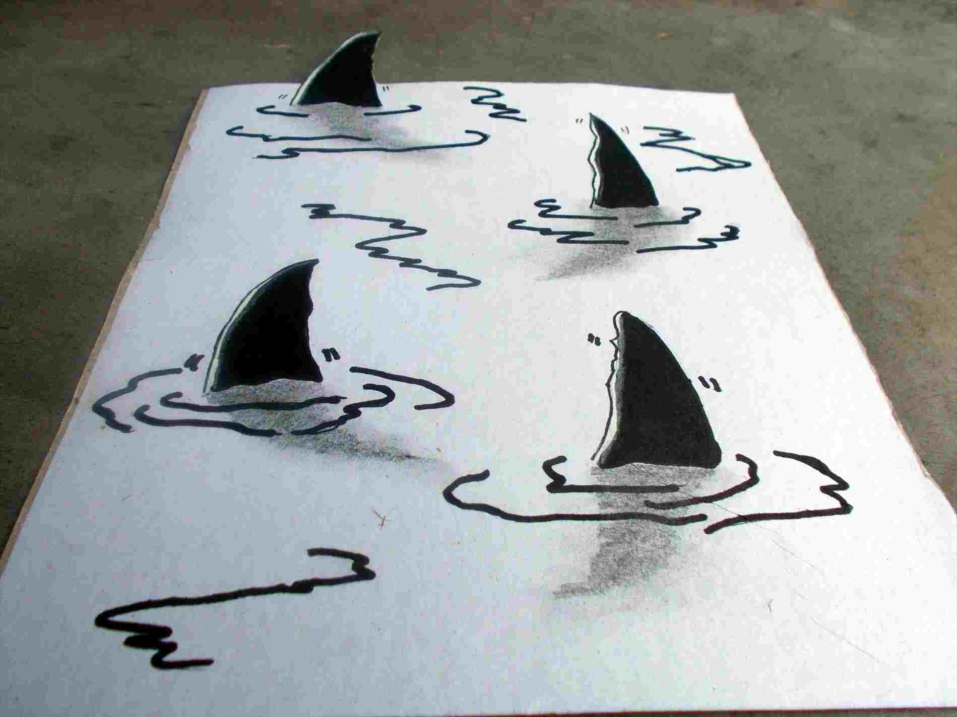 1899x1424 drawing drawing for beginners d sharks on my notebook - 3d Drawing Images