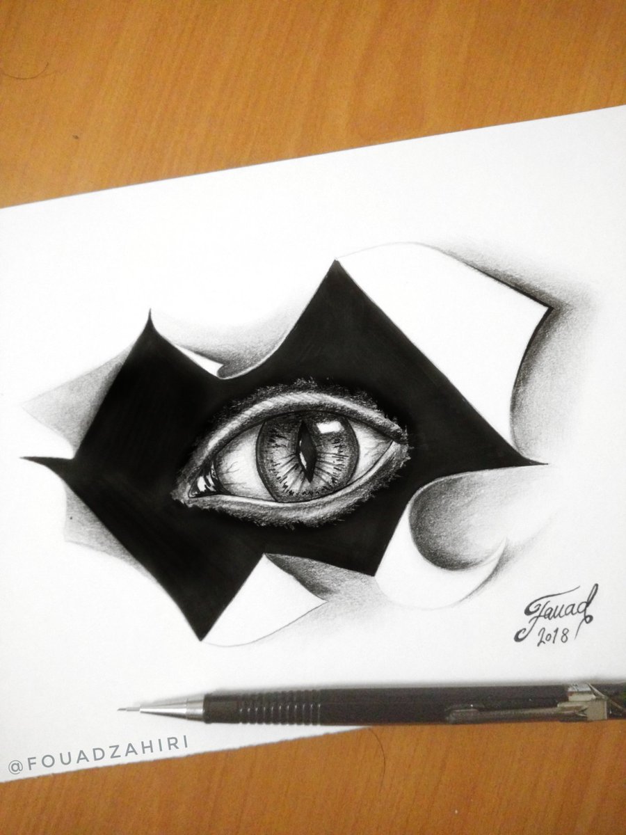 900x1200 Fouad Zahiri On Twitter Art Drawing - 3d Drawing Love