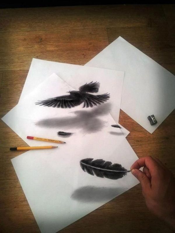 600x800 Impressive Drawings Art And Design - 3d Drawing On Paper