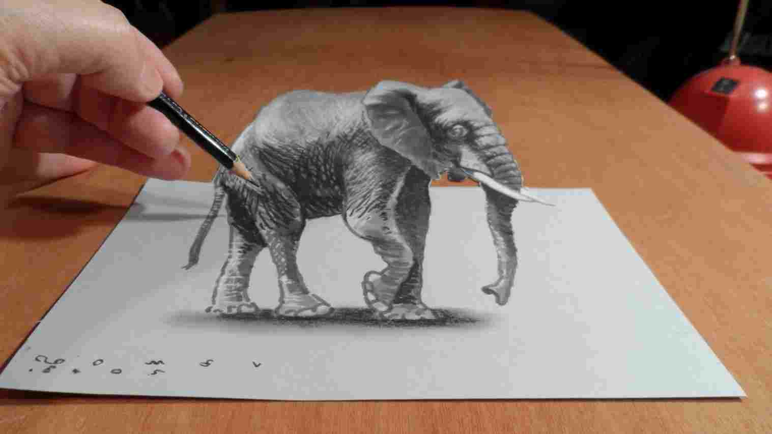 1517x853 Easy Drawing On Paper - 3d Drawing Paper