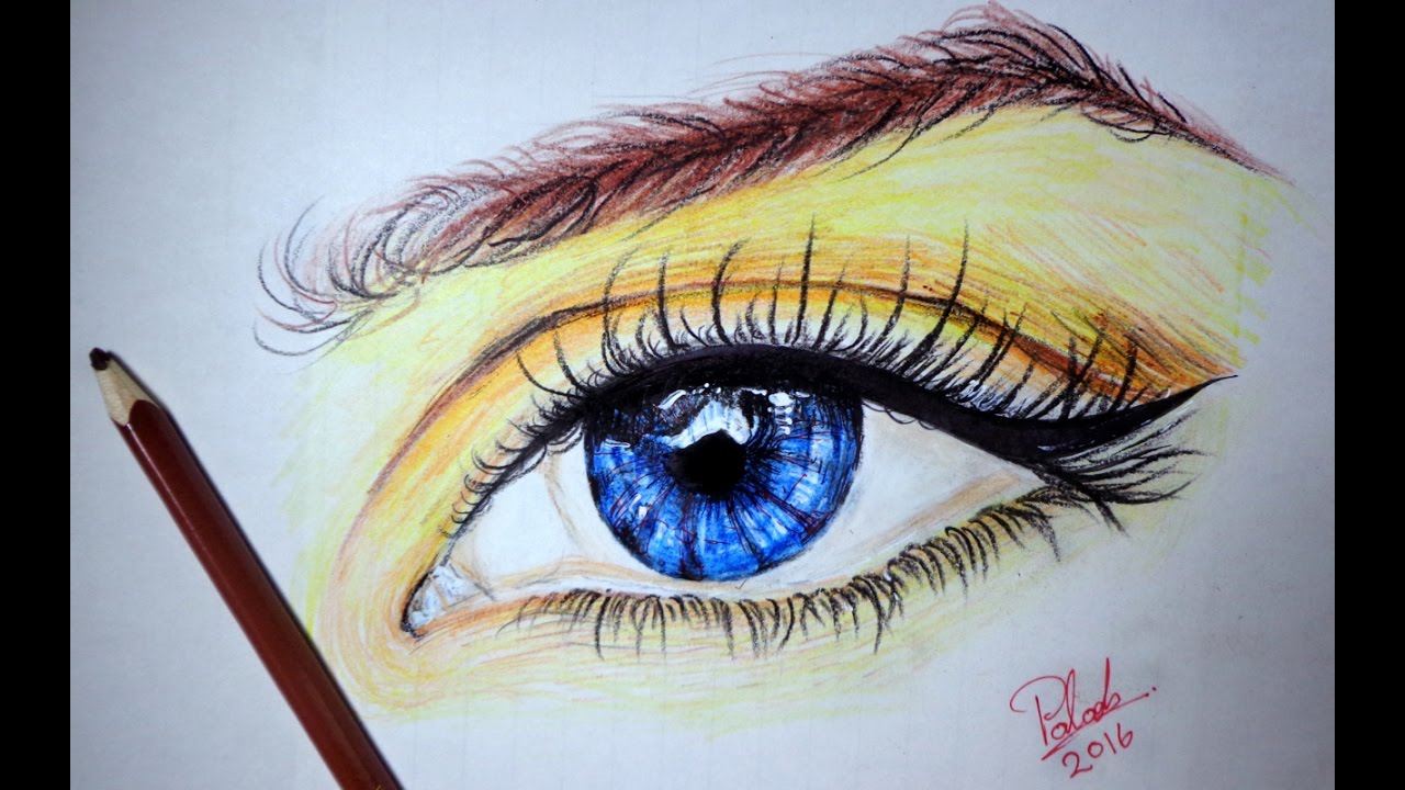 1280x720 How To Draw A Realistic Eye Art Drawing - 3d Eye Drawing