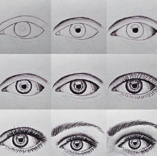 540x536 Image About Beauty In Art - 3d Eye Drawing