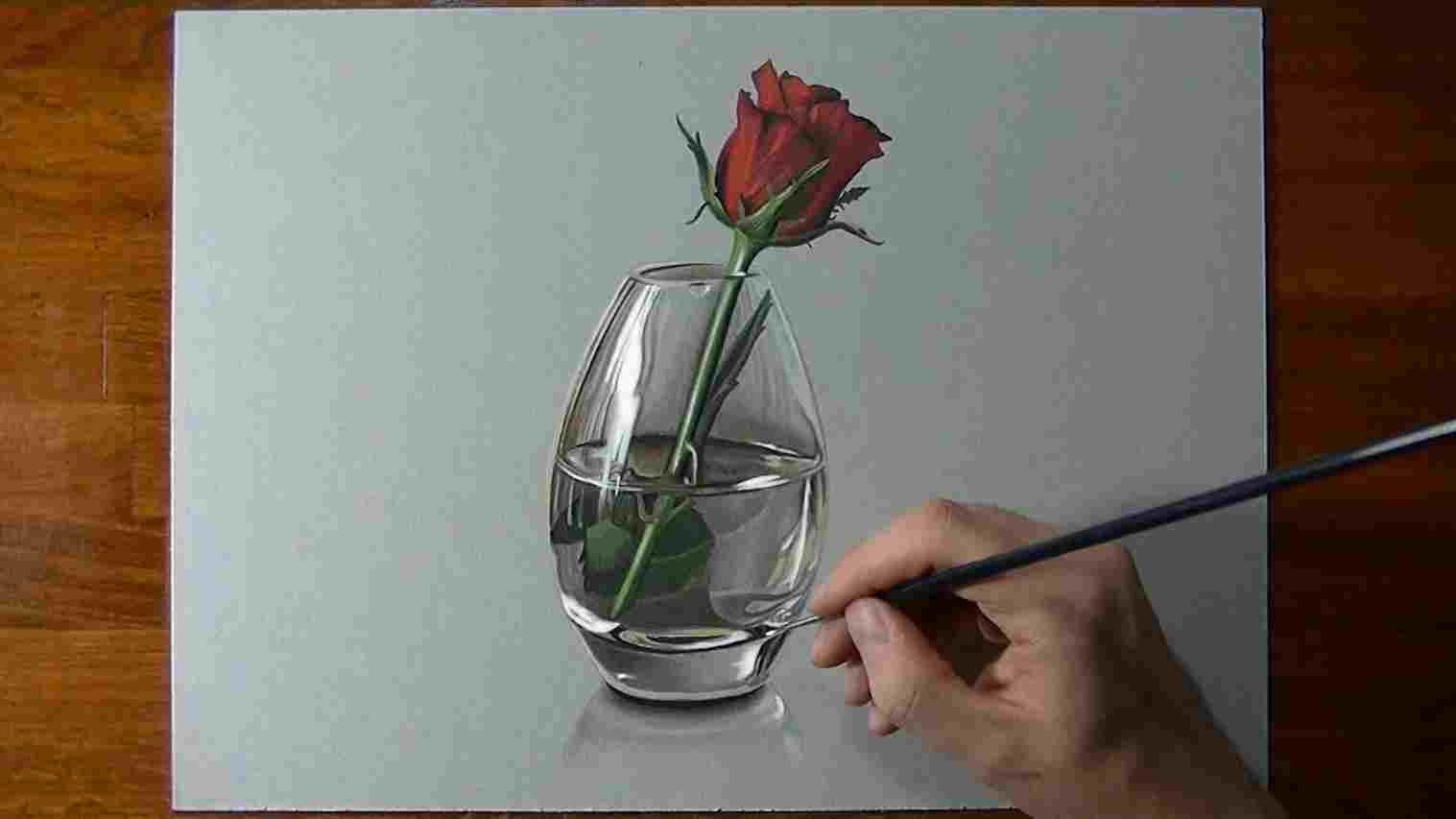 1517x853 Flower Drawing Step - 3d Flower Drawing