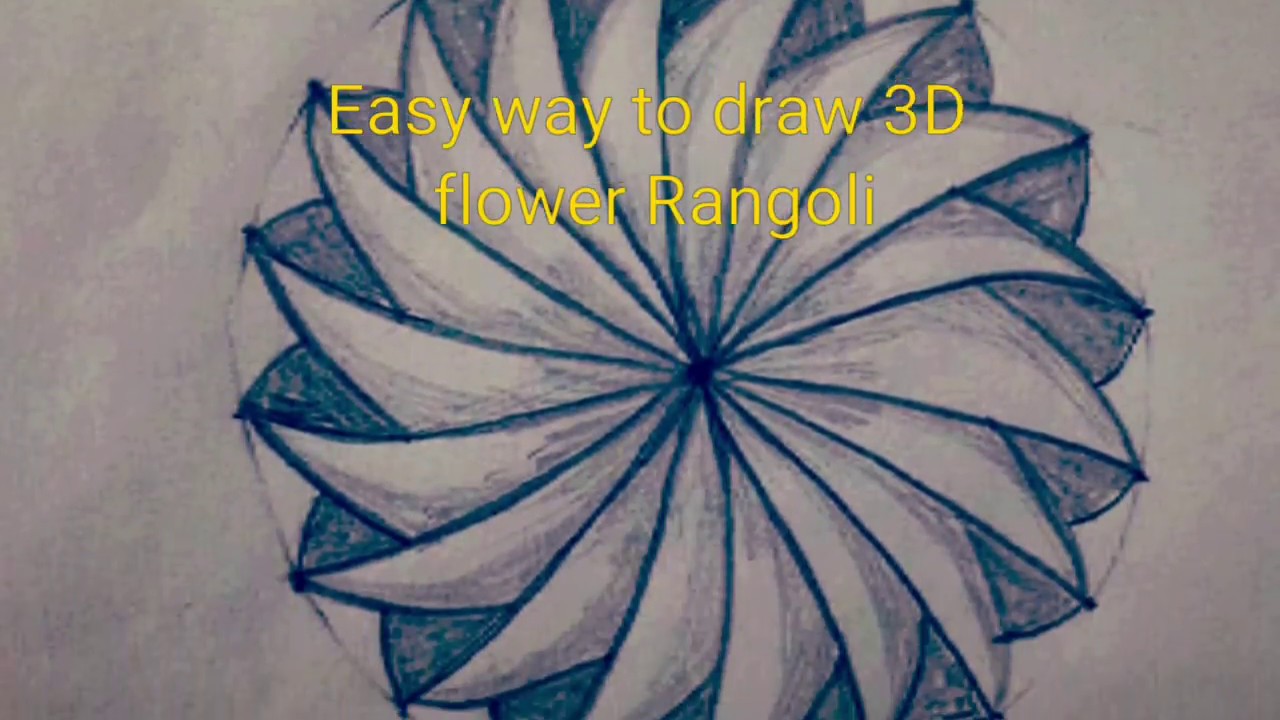 3d Flower Drawing at Explore collection of 3d