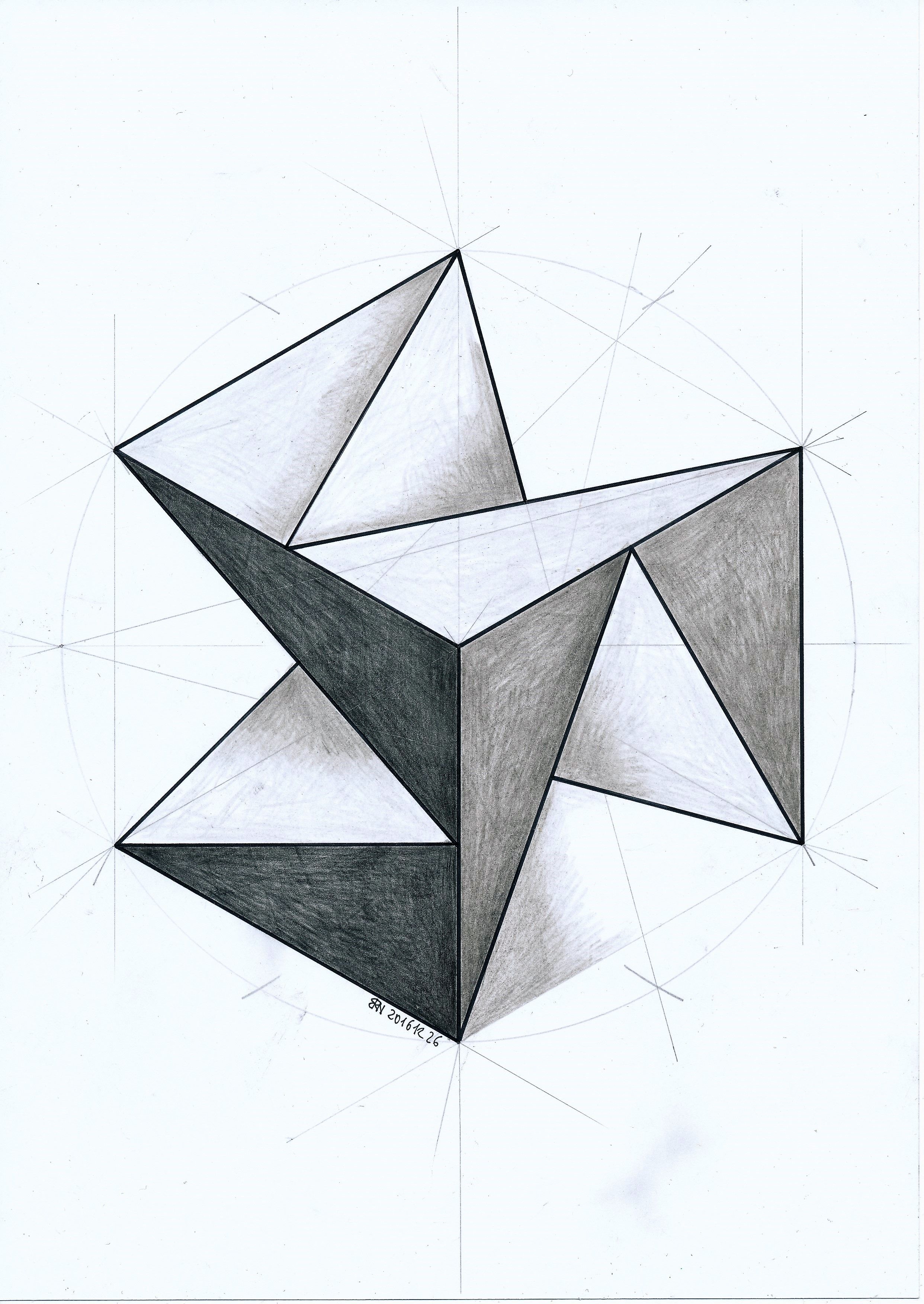 3d Geometric Drawing at PaintingValley.com | Explore collection of 3d