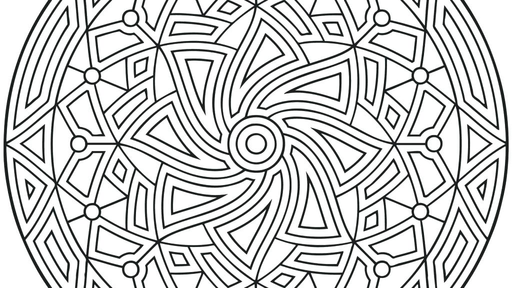 1024x576 Coloring Pages Shapes Coloring Pages Geometric Sign Awesome New - 3d Geometric Drawing
