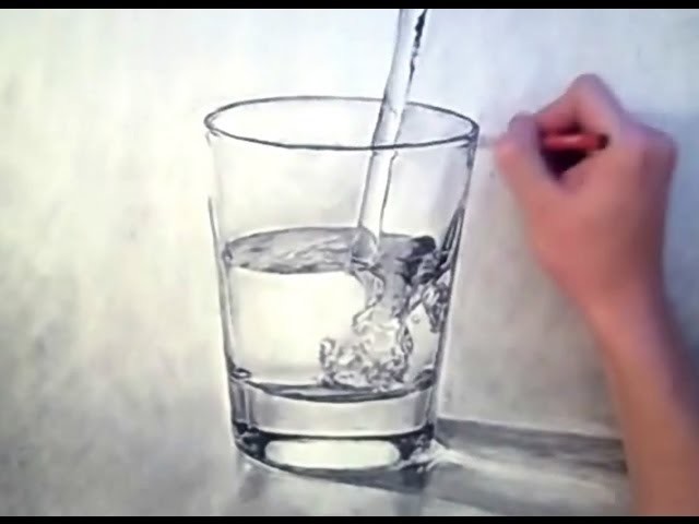 3d Glass Drawing At Paintingvalley.com 