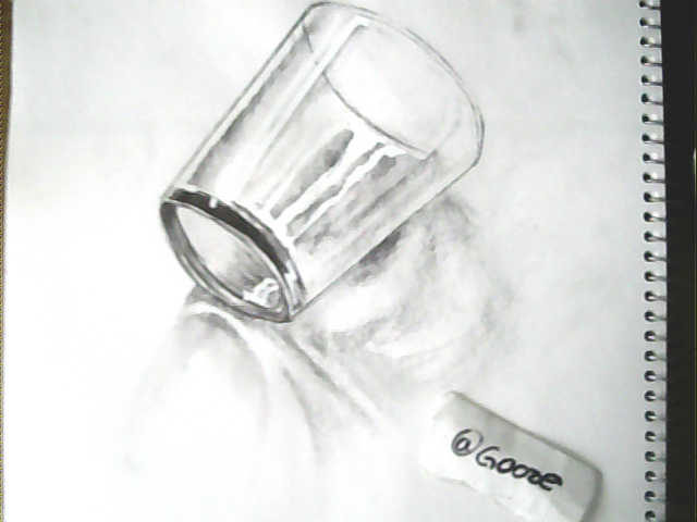 640x480 Drawing Of A Glass Original Draw Steemit - 3d Glass Drawing