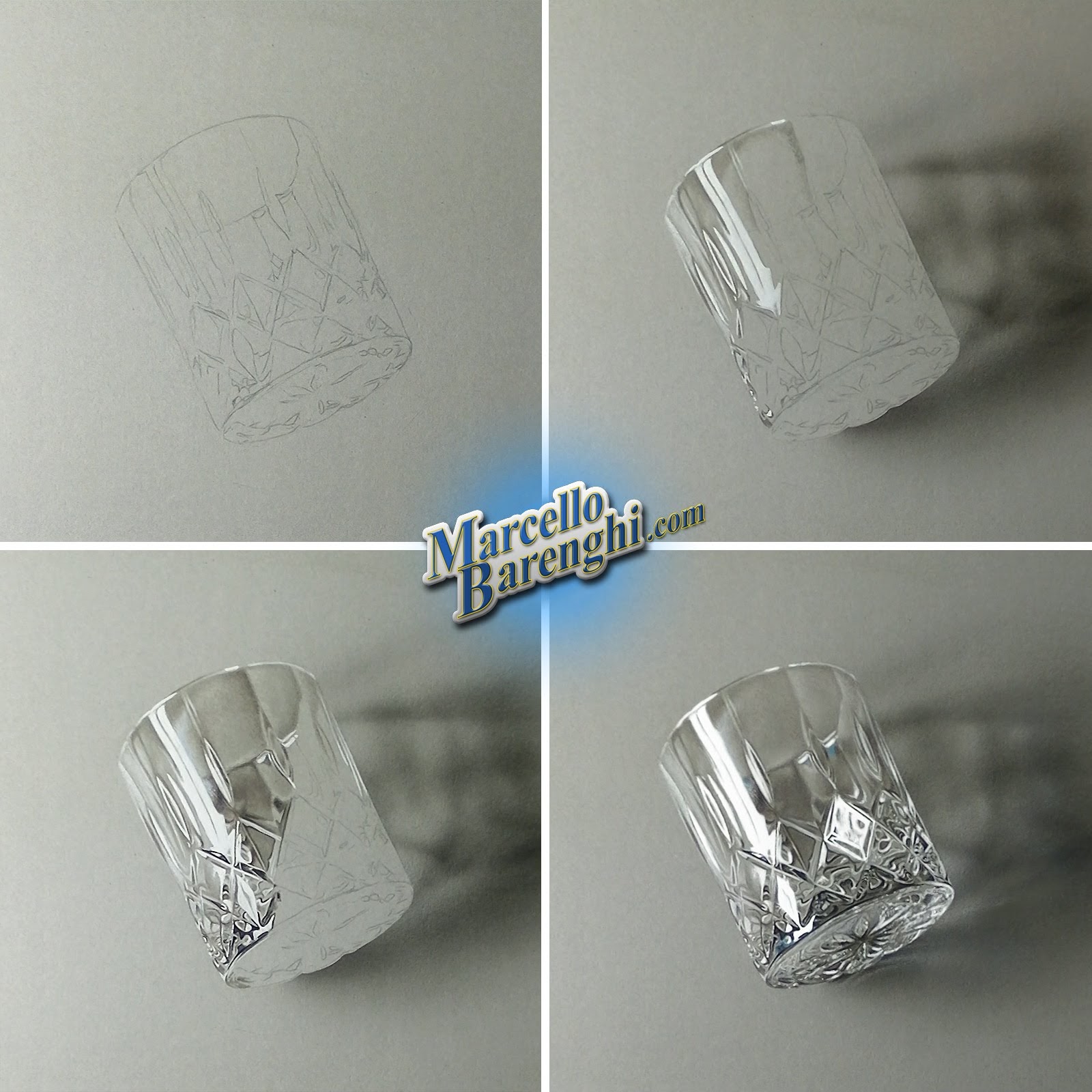 1600x1600 Drawing Of A Crystal Glass - 3d Glass Drawing