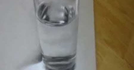 450x236 Crazy Water - 3d Glass Of Water Drawing