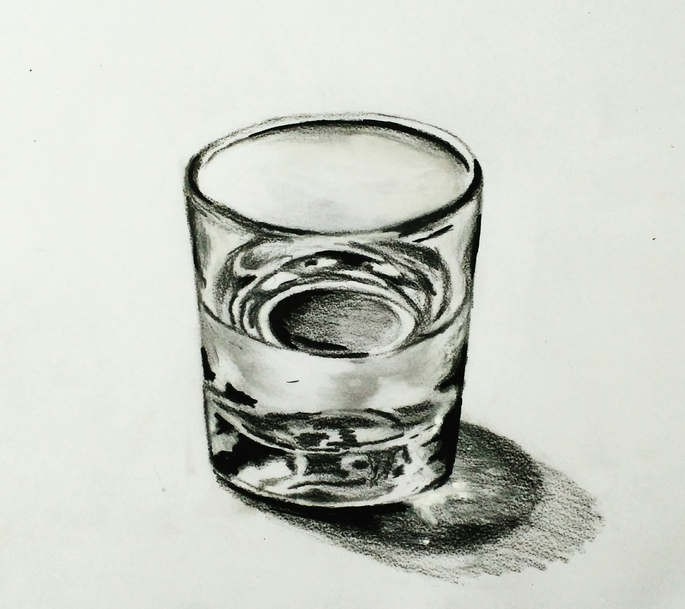 3d Glass Of Water Drawing at PaintingValley.com | Explore collection of