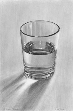 3d Glass Of Water Drawing at PaintingValley.com | Explore collection of ...