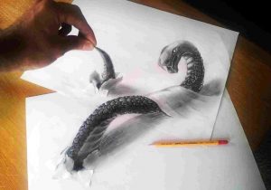 300x210 glass of water amazing illusion anamorphic rhyoutubecom chuck does - 3d Glass Of Water Drawing