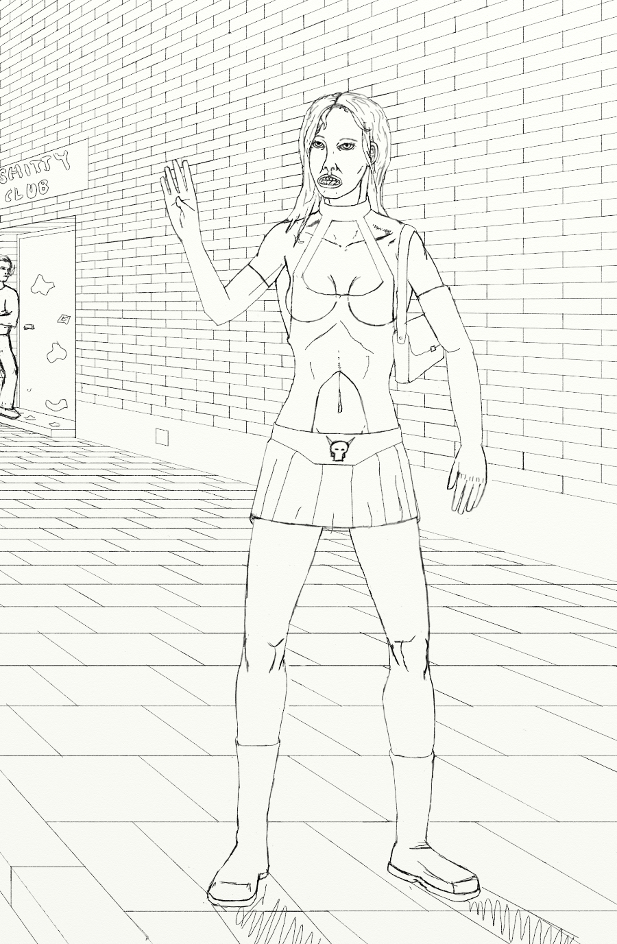 900x1377 Testing Out My New Perspective Grid Worlds On Paper - 3d Grid Drawing