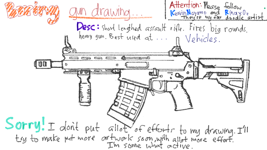 861x484 Yay, More Stupid Guns I'll Be Drawing A Version Of This - 3d Gun Drawing