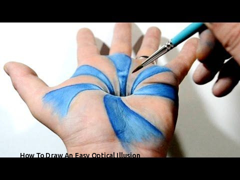 480x360 How To Draw An Easy Optical Illusion How To Draw Hand Easy - 3d Hand Drawing