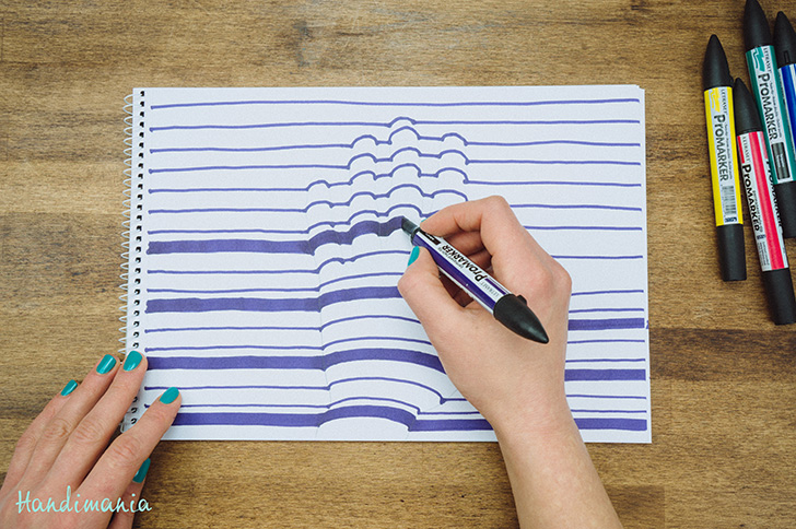 728x484 How To Make Handprint - 3d Hand Drawing