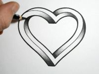 200x150 Drawing Step - 3d Heart Drawing
