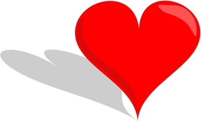 399x242 Heart Free Vector In Open Office Drawing - 3d Heart Drawing