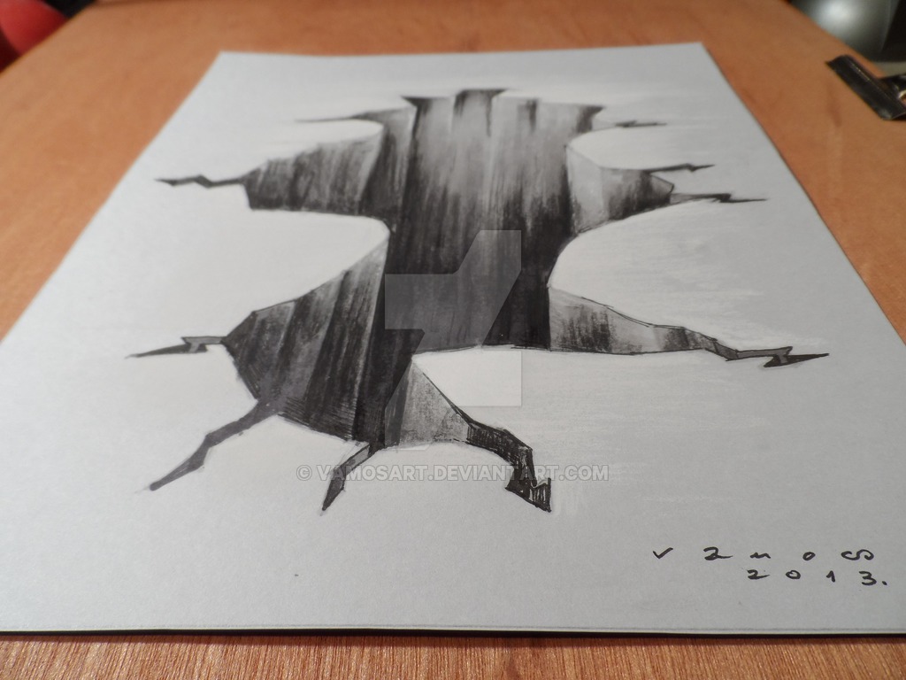 1024x768 drawing hole, high resolution - 3d Hole Drawing