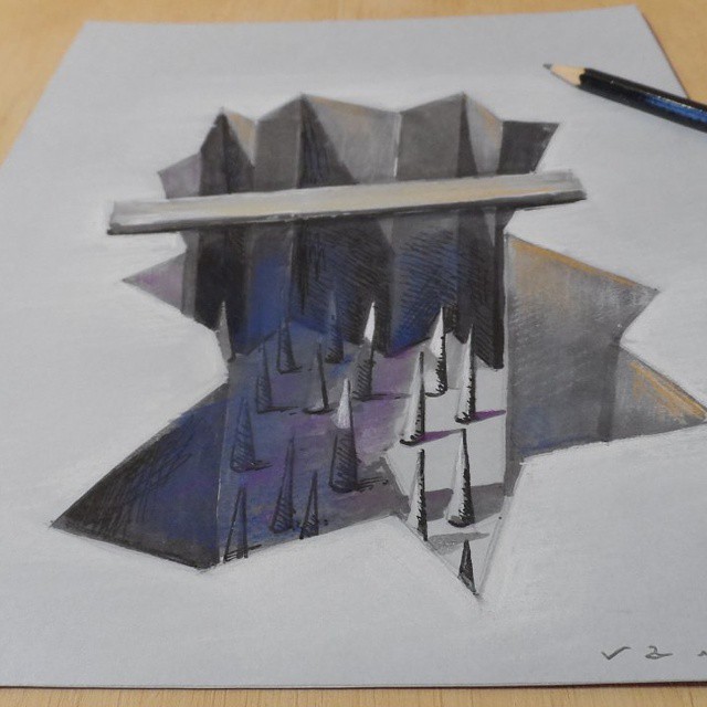 640x640 the incredible optical illusion drawings - 3d Illusion Drawing