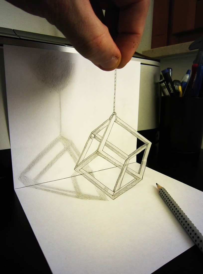 815x1100 illusion drawings - 3d Illusion Drawing