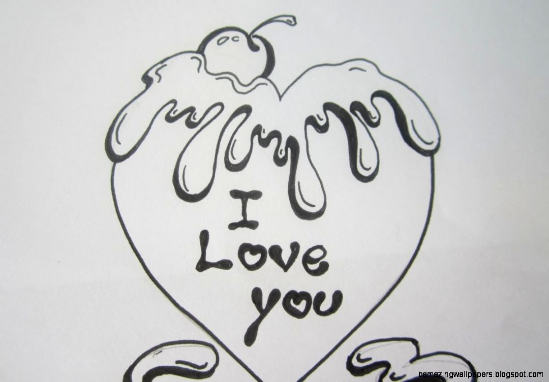 1080x752 Easy Love Drawings Step - 3d Love Drawing