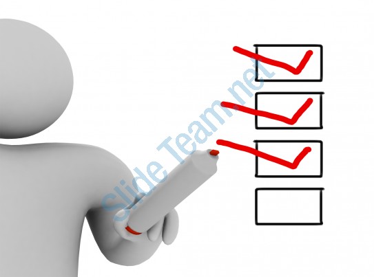 543x403 man drawing tick mark for right stock photo powerpoint - 3d Man Drawing