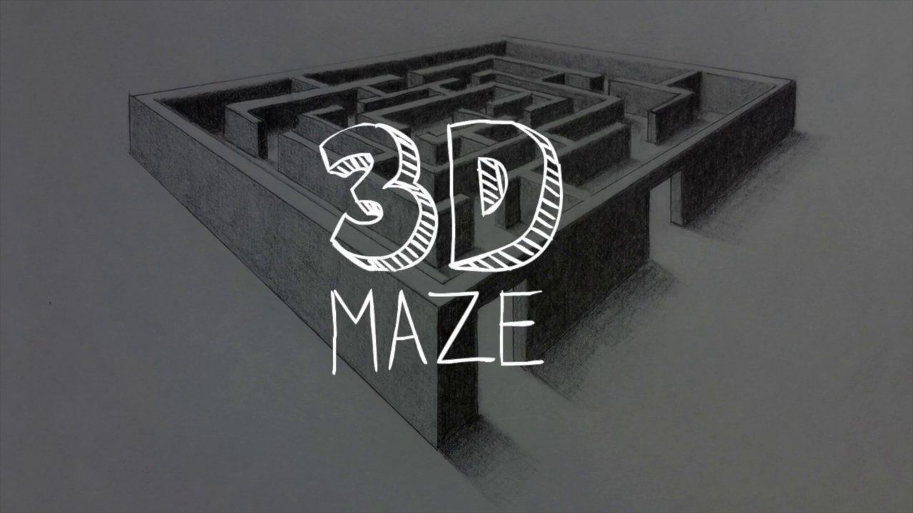 1280x720 great lesson on perspective maze with point perspective - 3d Maze Drawing