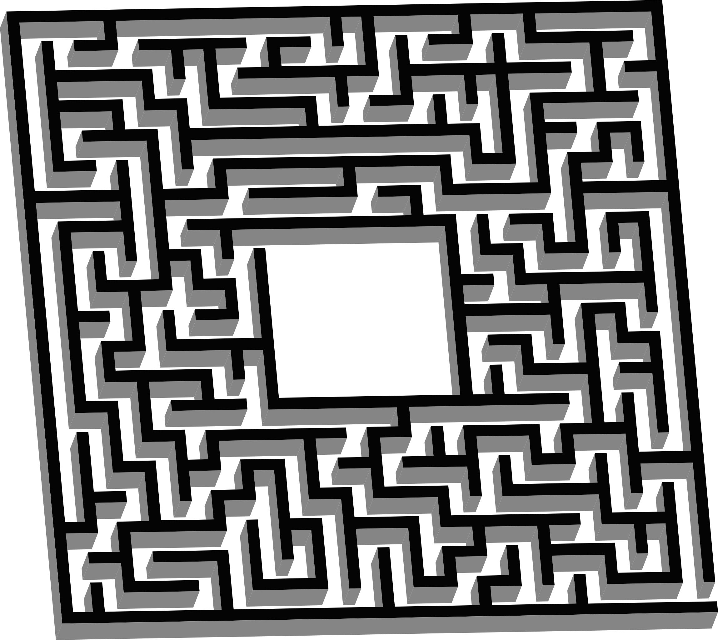 2298x2048 maze drawing - 3d Maze Drawing
