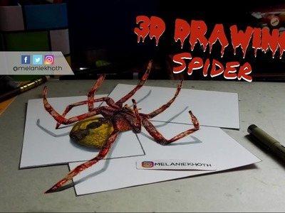 400x300 Draw, Spider Drawing, Spider Drawing, How To Draw Mickey - 3d Mickey Mouse Drawing