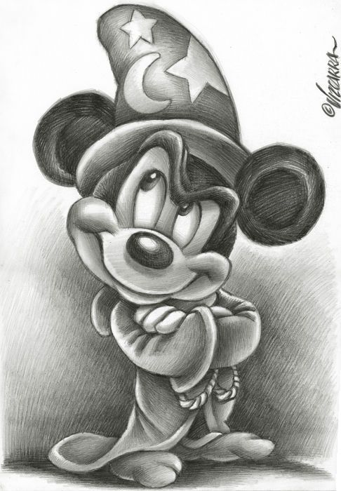486x700 Mickey Mouse - 3d Mickey Mouse Drawing
