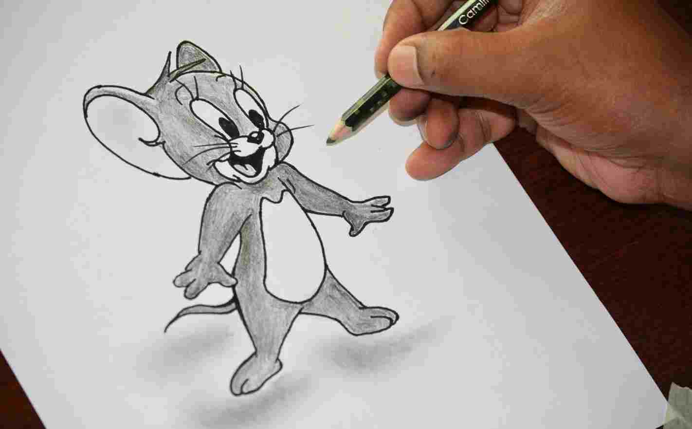 1422x881 Cartoon Character Drawing - 3d Mickey Mouse Drawing