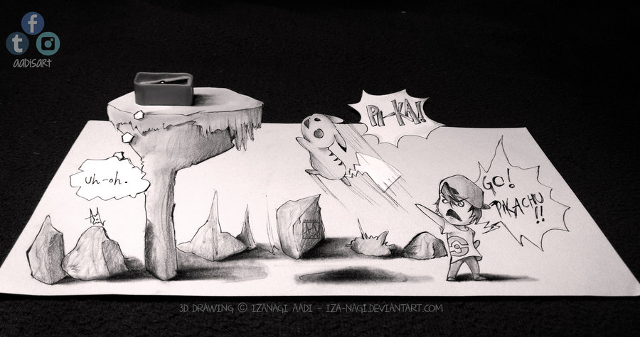 900x475 Showcase Izanagi's Pokemon Art - 3d Pokemon Drawing